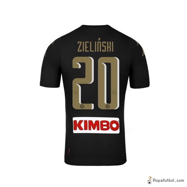 Camiseta Napoli Replica Tercera Ropa Zielinski 2016/17 Negro